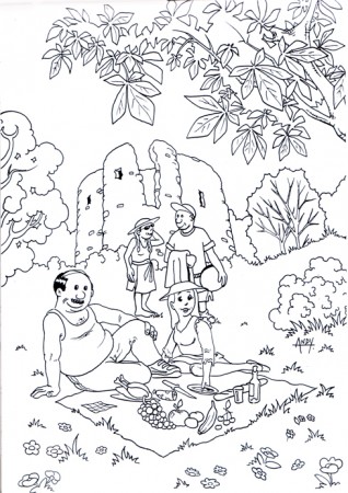 déjeuner sur l'herbe...à la tour de Guinette